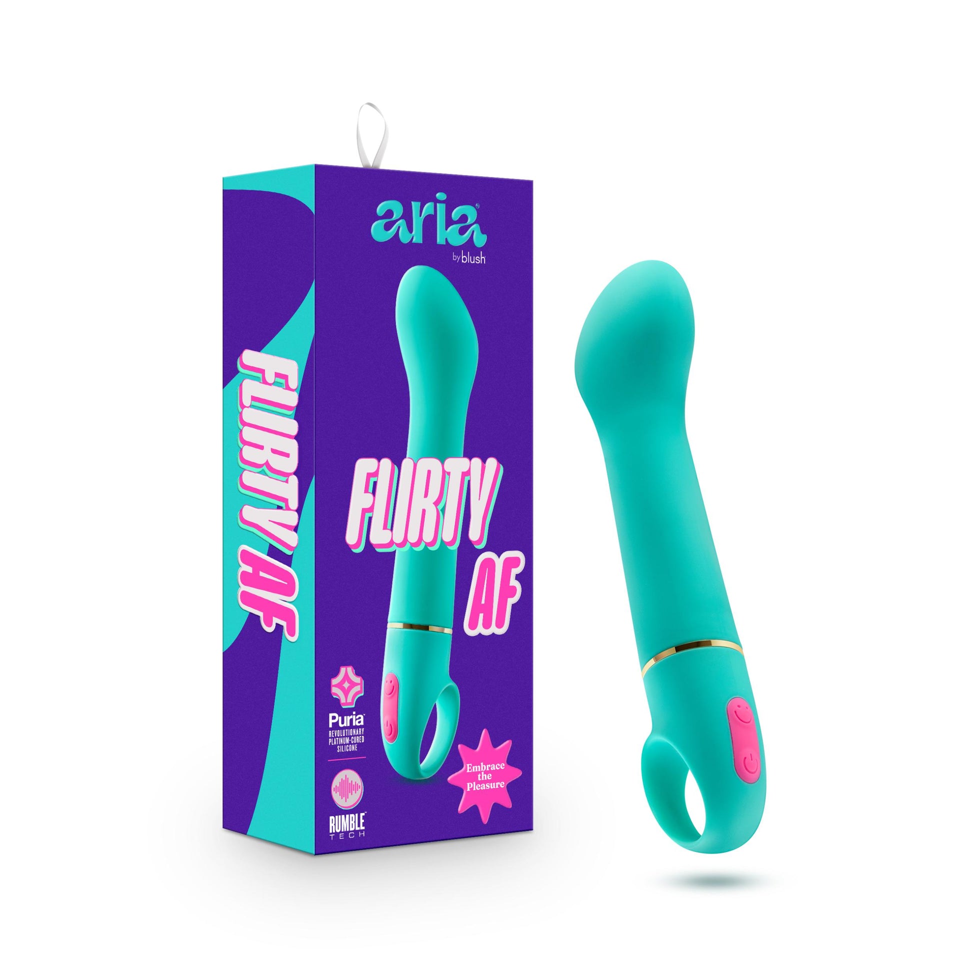 Aria - Flirty Af - Teal | 819835028697 | Available at EroticWarehouse.com