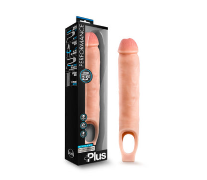 Performance Plus - 11.5 Inch Silicone Cock Sheath Penis Extender - Vanilla | 853858007949 | Available at EroticWarehouse.com