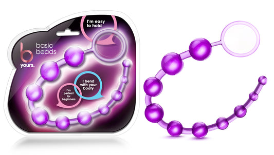 B Yours - Basic Beads - Purple | 735380231712 | Available at EroticWarehouse.com