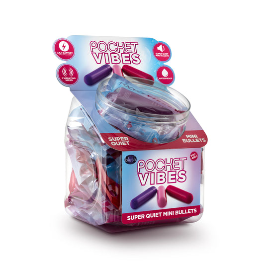 Play With Me - Pocket Vibes Fish Bowl - 36 Pieces | 819835021759 | Available at EroticWarehouse.com