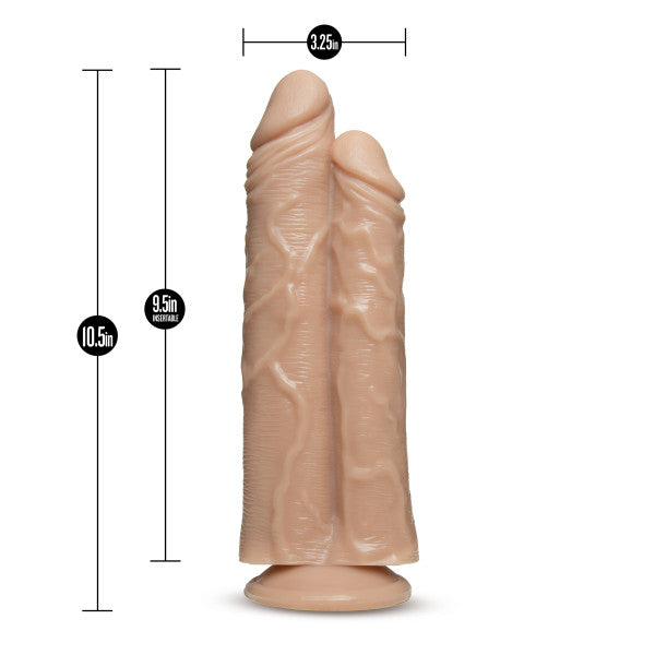 Dr. Skin - Double Trouble - Double Shaft Dildo - Vanilla | 819835024248 | Available at EroticWarehouse.com