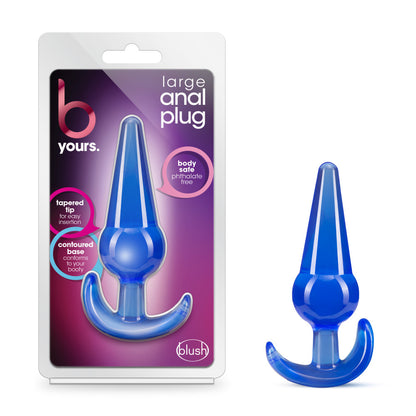 B Yours - Large Anal Plug - Blue | 819835025795 | Available at EroticWarehouse.com