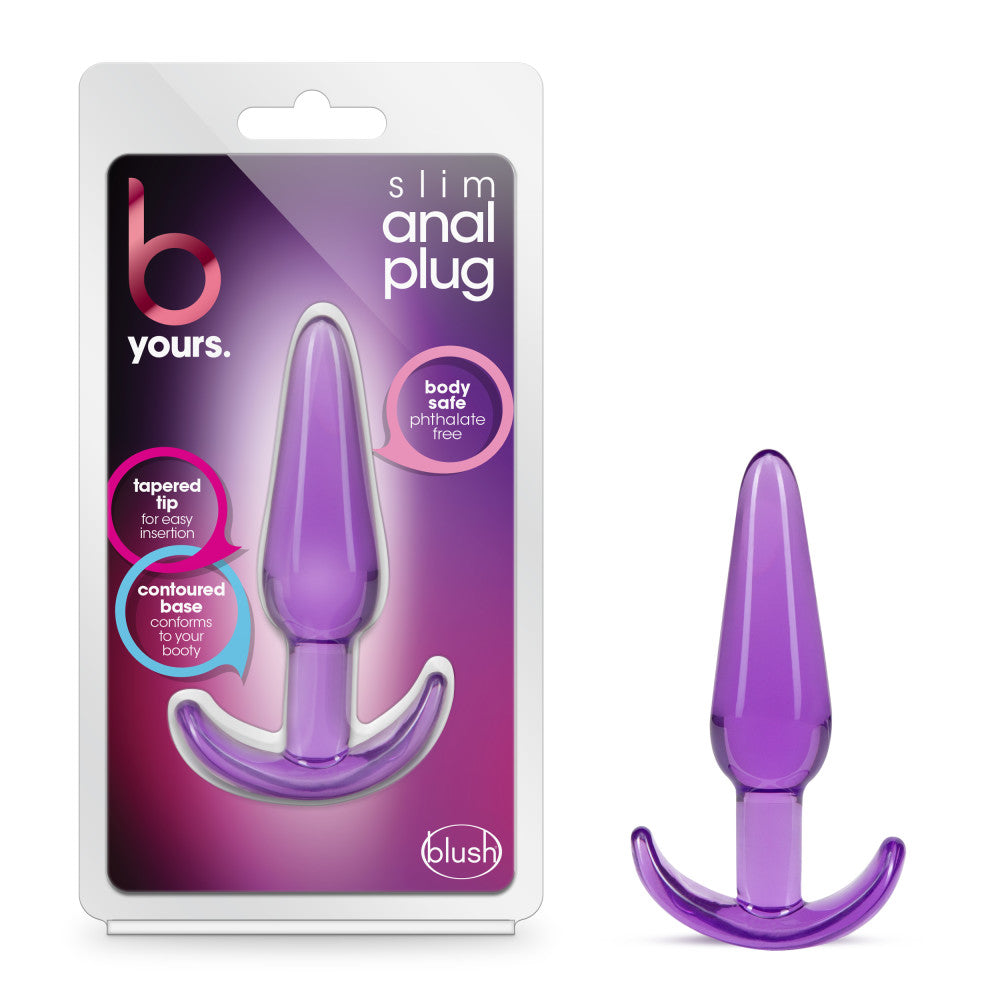 B Yours - Slim Anal Plug - Purple | 819835026068 | Available at EroticWarehouse.com