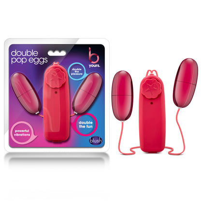 B Yours Double Pop Eggs - Cerise | 049008210691 | Available at EroticWarehouse.com