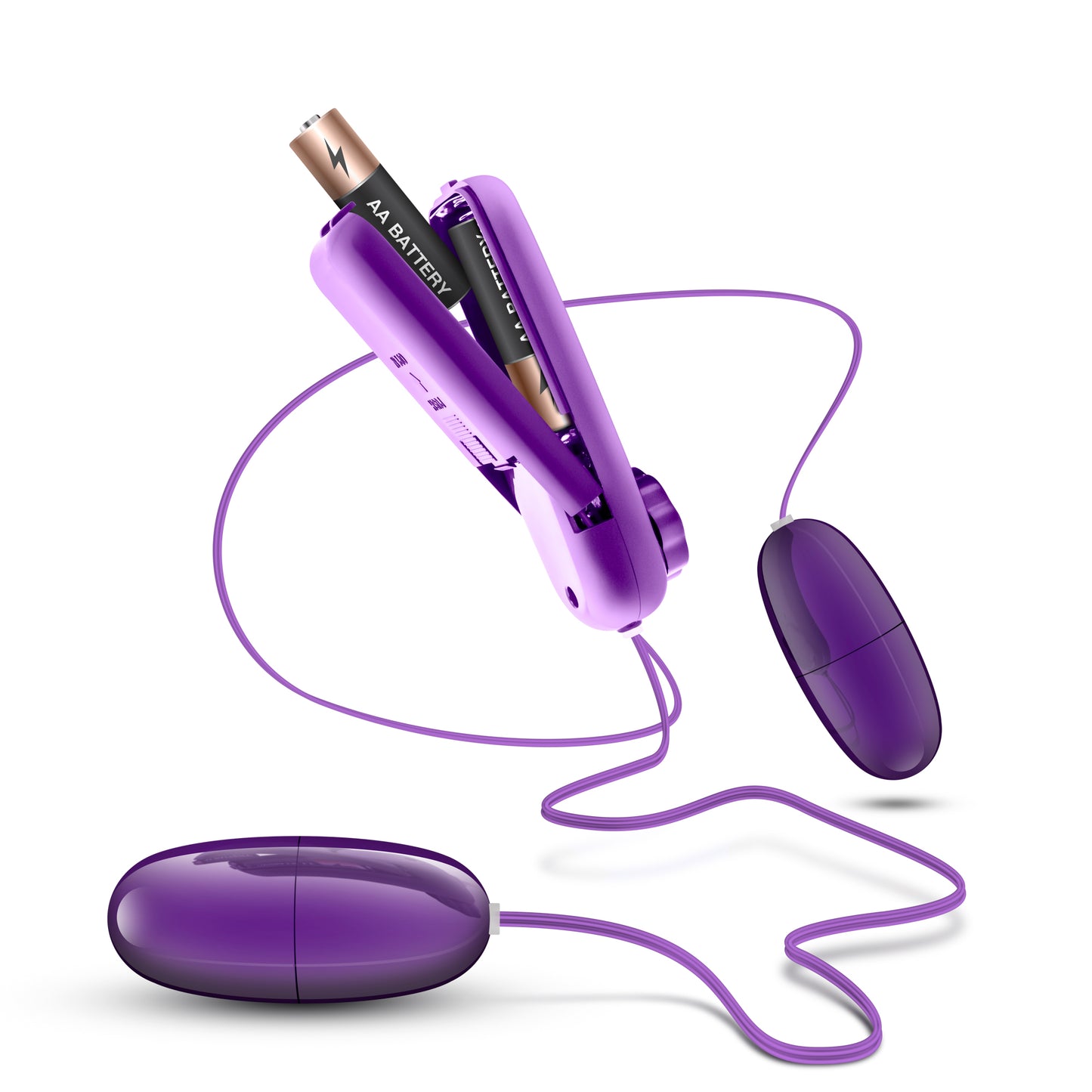 B Yours Double Pop Eggs - Plum | 049008210714 | Available at EroticWarehouse.com