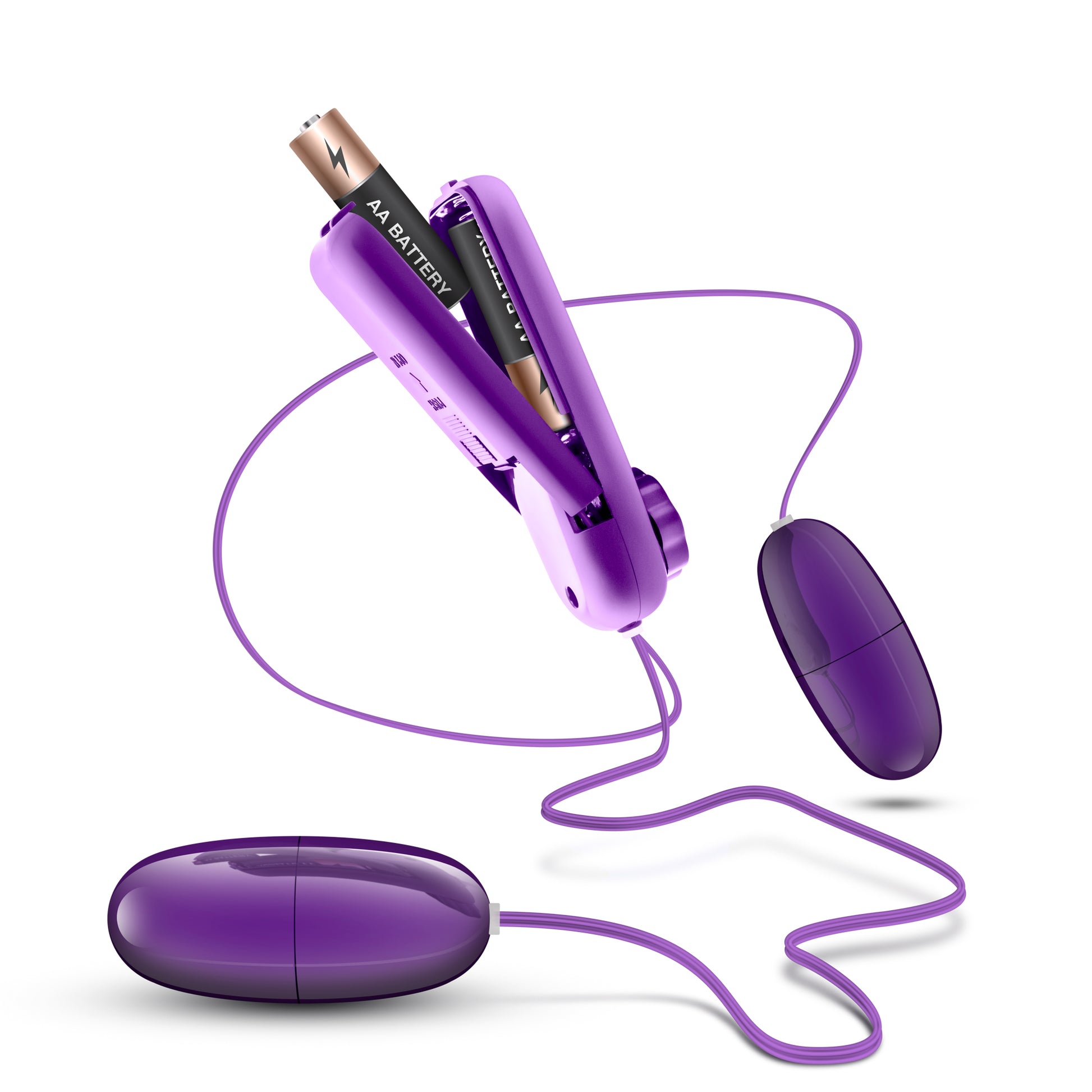 B Yours Double Pop Eggs - Plum | 049008210714 | Available at EroticWarehouse.com