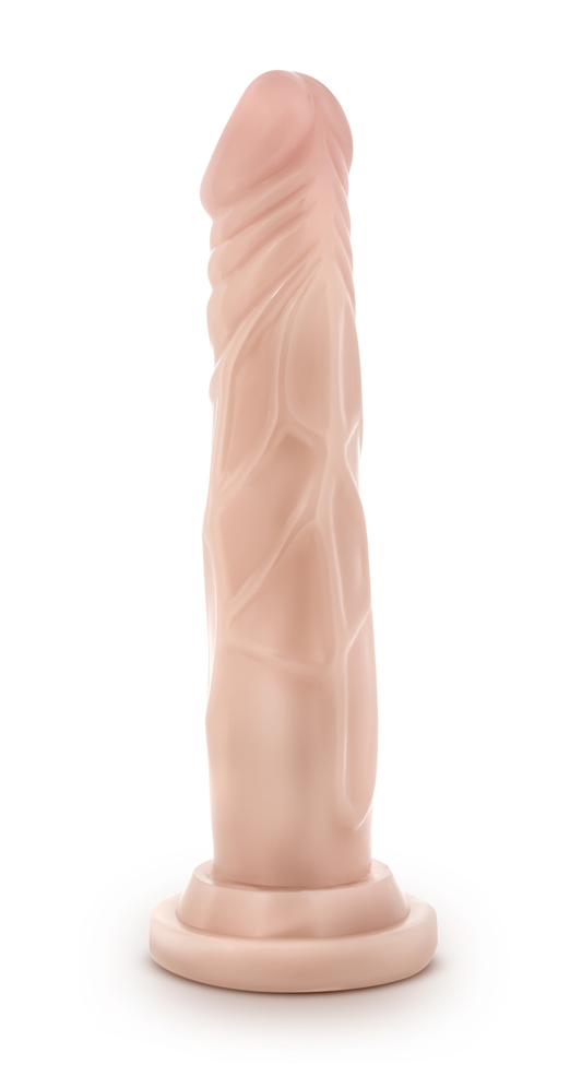 Dr. Skin Silicone - Dr. Carter - 7 Inch Dong With Suction Cup - Vanilla | 819835023821 | Available at EroticWarehouse.com