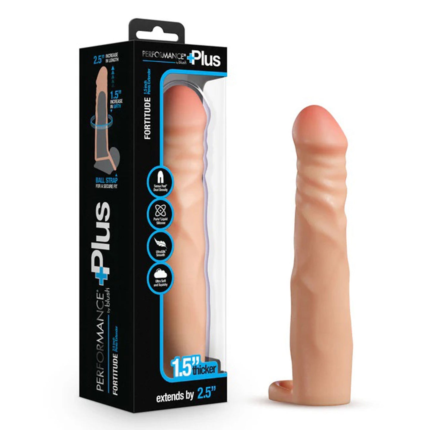 Performance Plus 2.5 Inch Silicone Penis Xtender - Beige | 819835029991 | Available at EroticWarehouse.com