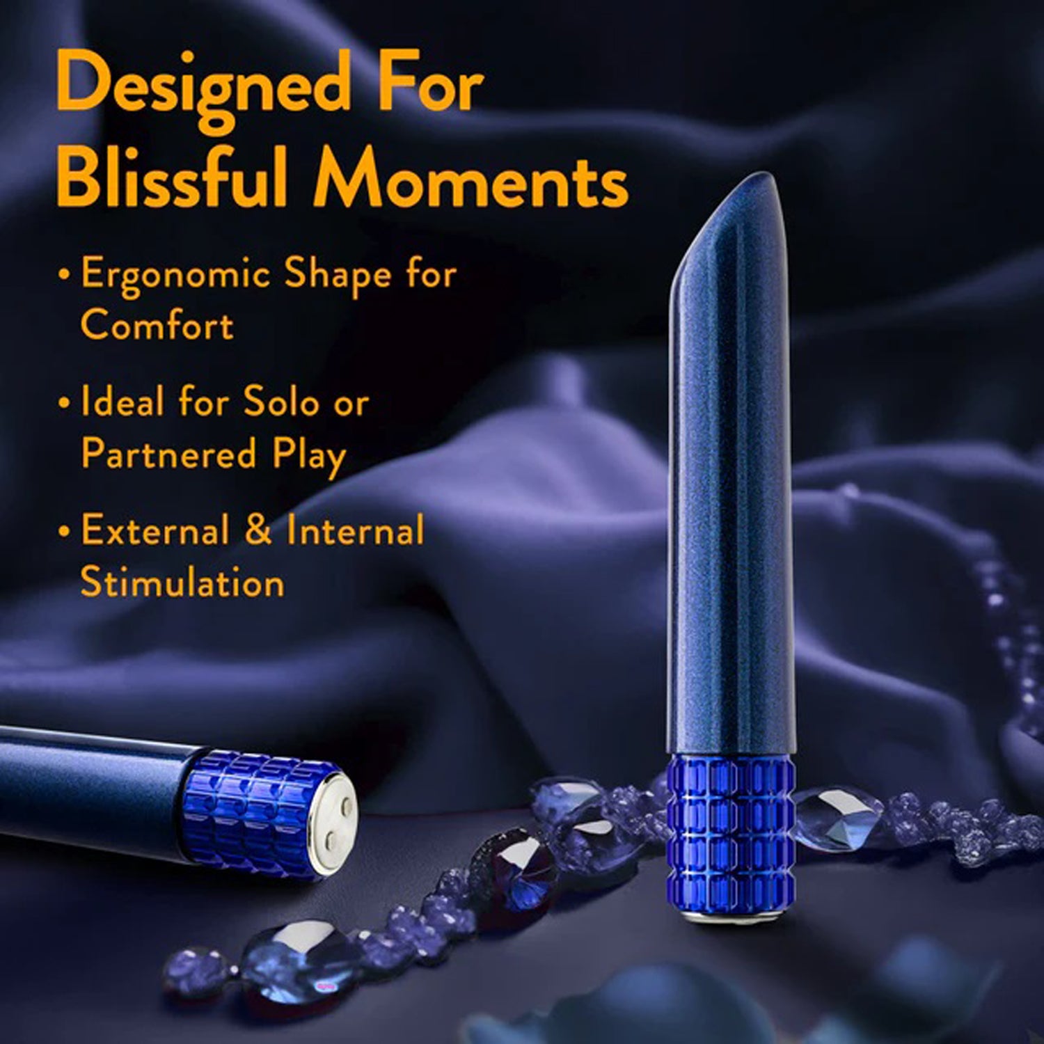 Oh My Gem - Mystery Vibe - Sapphire | 810138370636 | Available at EroticWarehouse.com