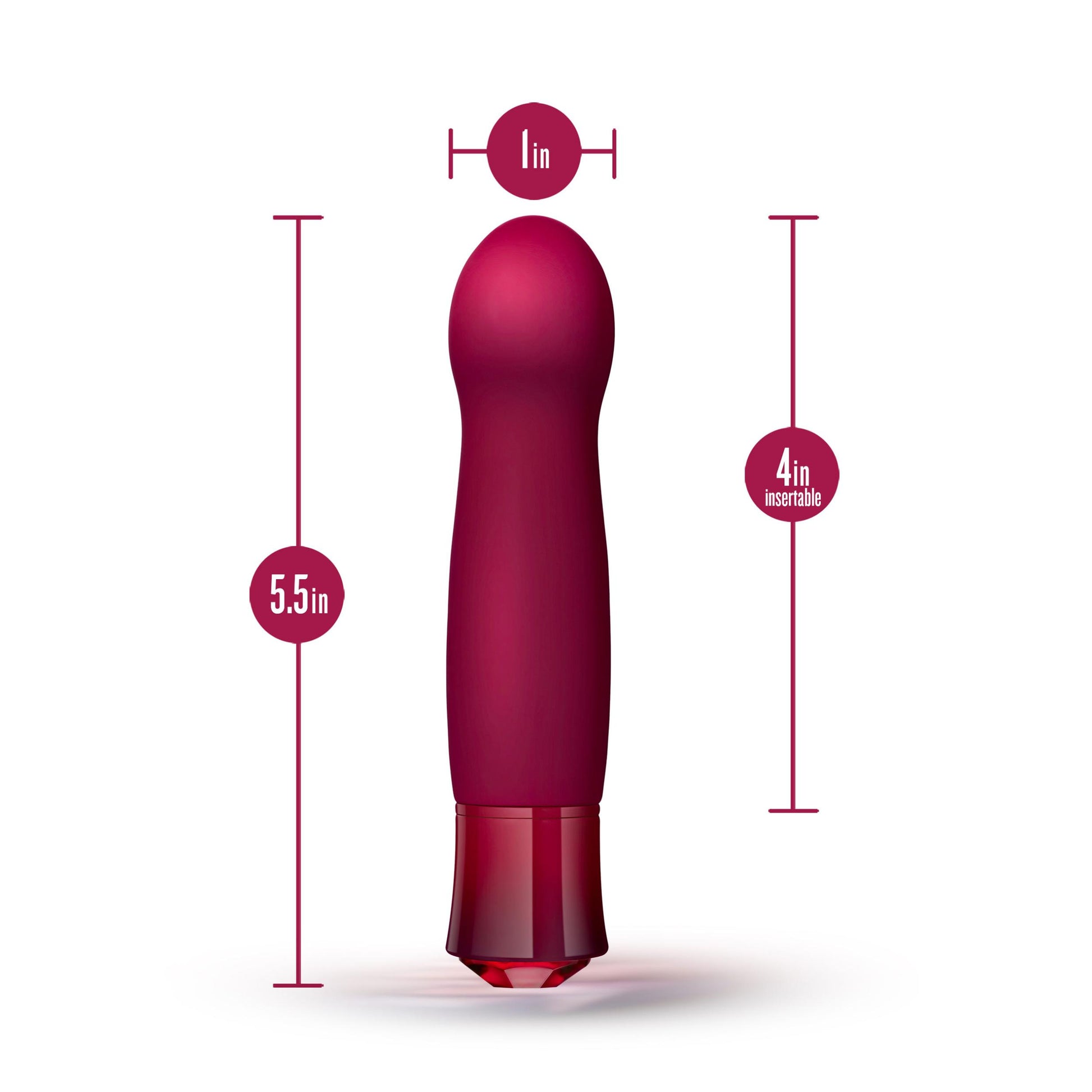 Oh My Gem - Classy - Garnet - Fuchsia | 819835029519 | Available at EroticWarehouse.com