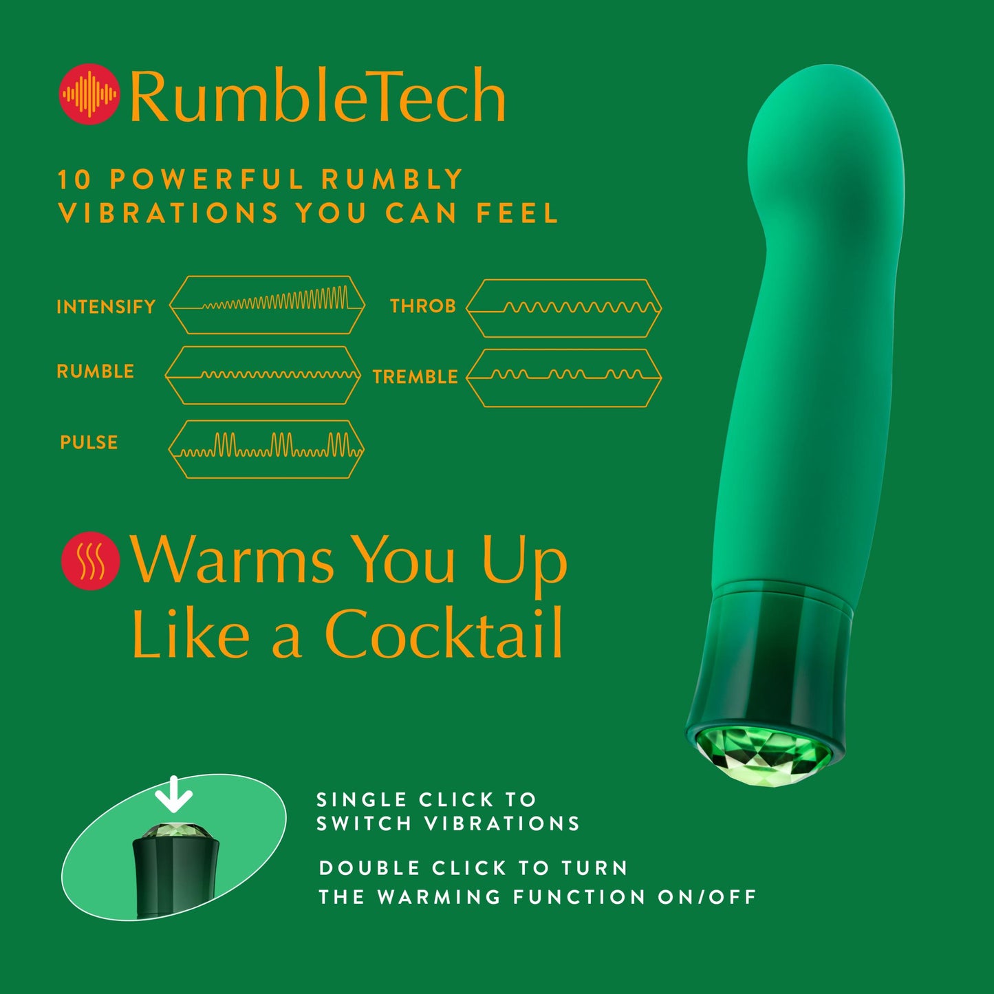 Oh My Gem - Enchanting - Emerald | 819835029564 | Available at EroticWarehouse.com