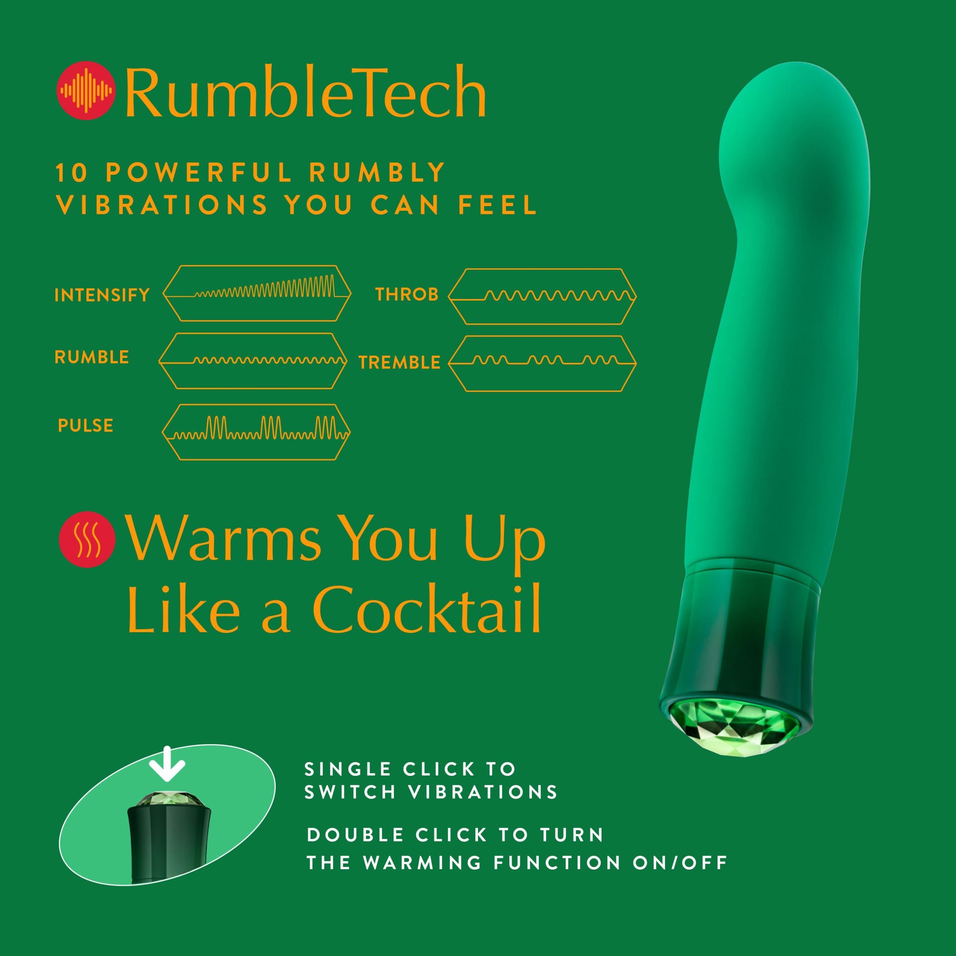 Oh My Gem - Enchanting - Emerald | 819835029564 | Available at EroticWarehouse.com