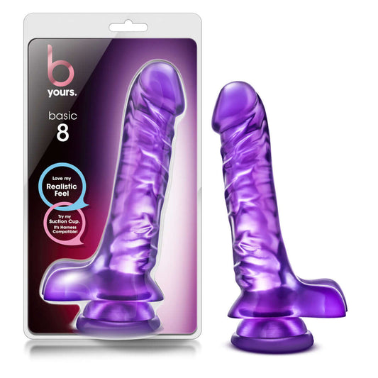 B Yours - Basic 8 - Purple | 049008210431 | Available at EroticWarehouse.com