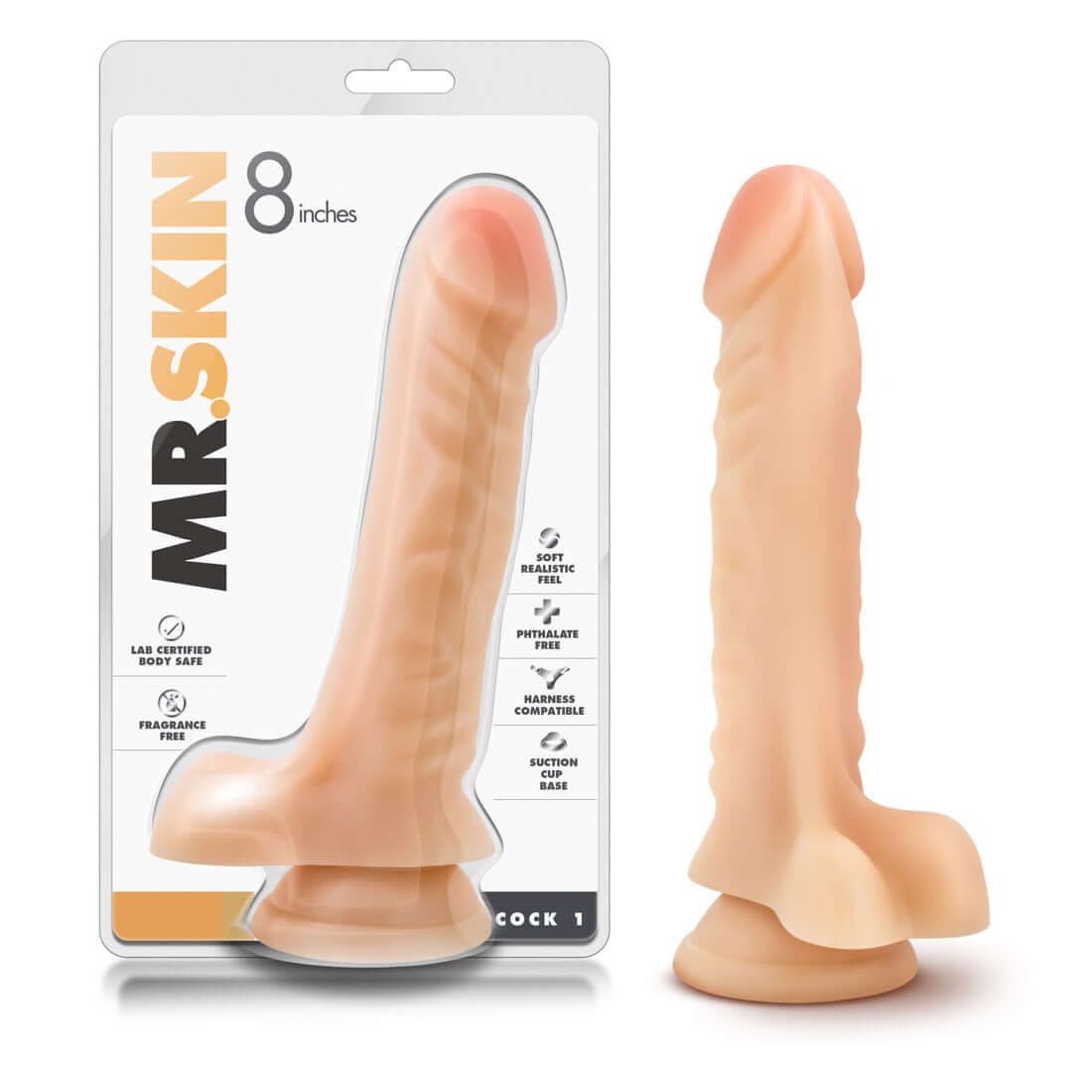 Dr. Skin - Cock 1 - 9 Inches | 702730686058 | Available at EroticWarehouse.com