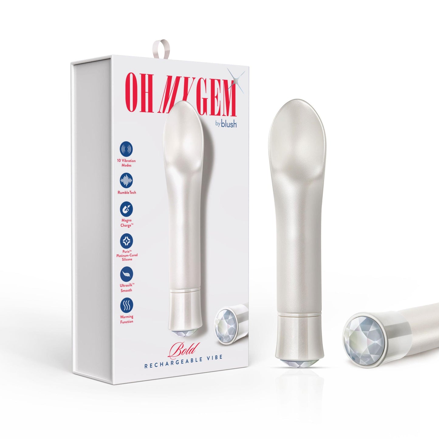 Oh My Gem - Bold - Diamond - White | 819835029489 | Available at EroticWarehouse.com