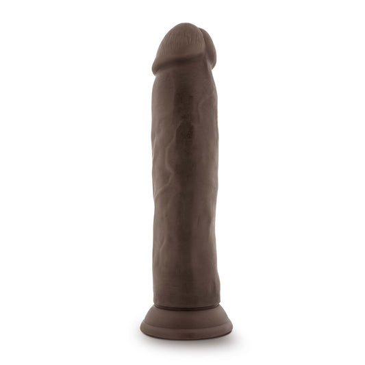 Dr. Skin Plus - 9 Inch Posable Thick Dildo - Chocolate | 819835028536 | Available at EroticWarehouse.com