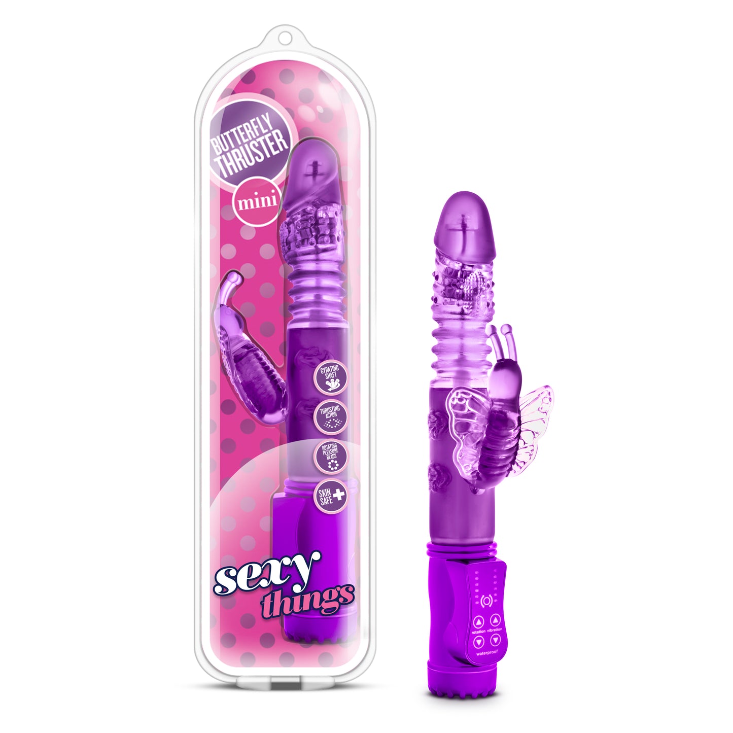 Sexy Things Butterfly Thruster Mini - Purple | 855215007784 | Available at EroticWarehouse.com