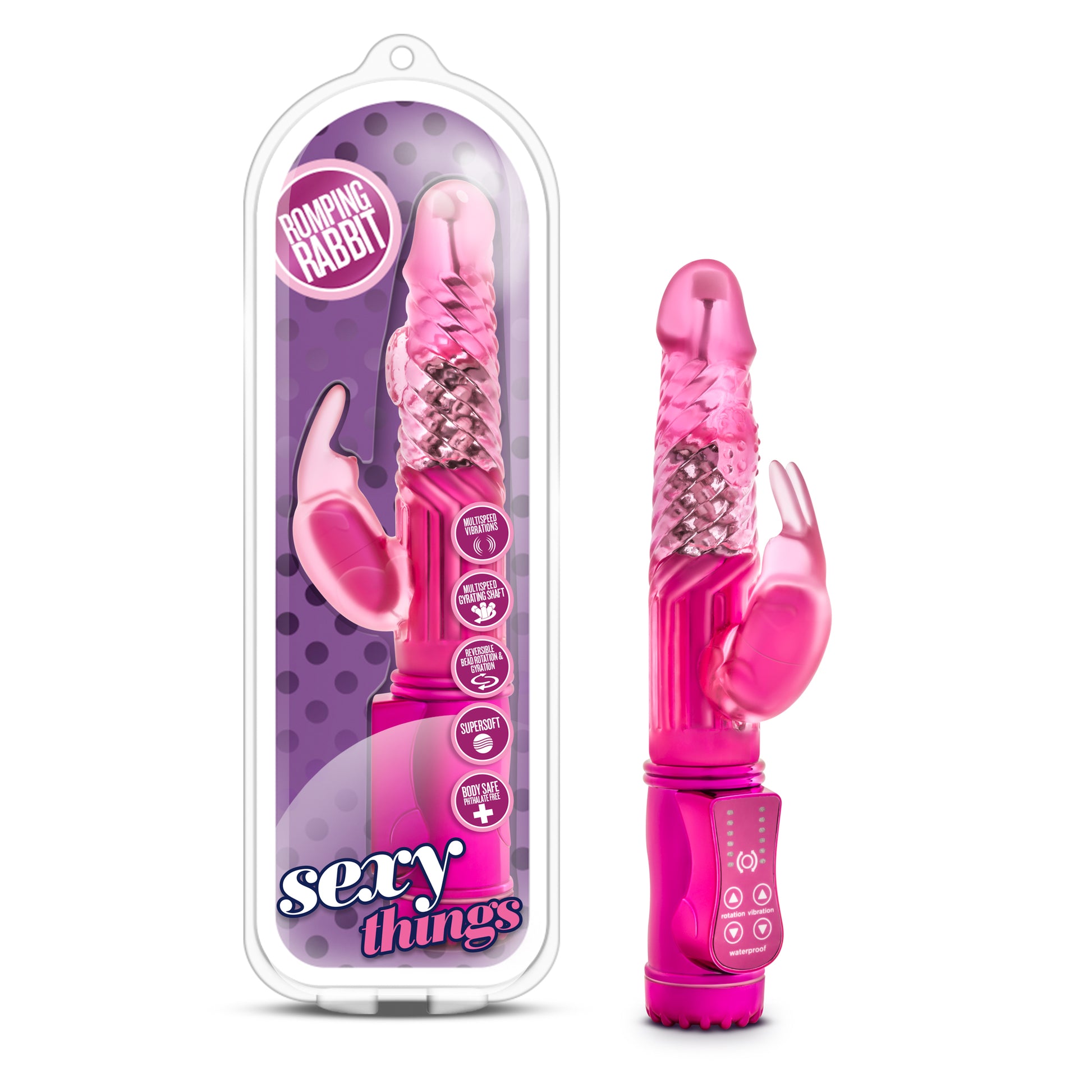 Sexy Things Romping Rabbit - Fuchsia | 855215007968 | Available at EroticWarehouse.com