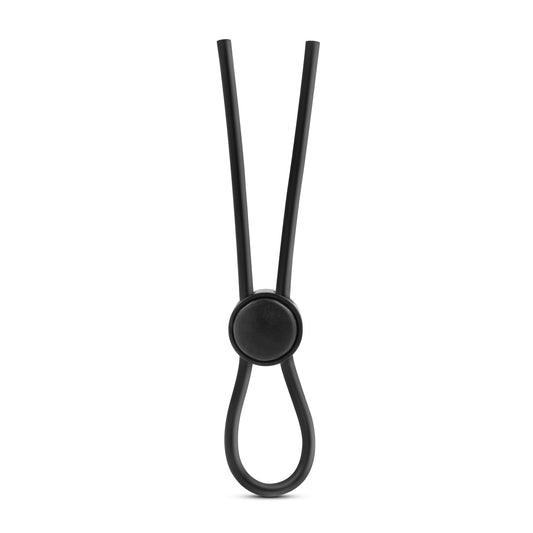 Stay Hard - Silicone Loop Cock Ring - Black | 853858007994 | Available at EroticWarehouse.com