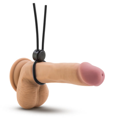 Stay Hard - Silicone Loop Cock Ring - Black | 853858007994 | Available at EroticWarehouse.com