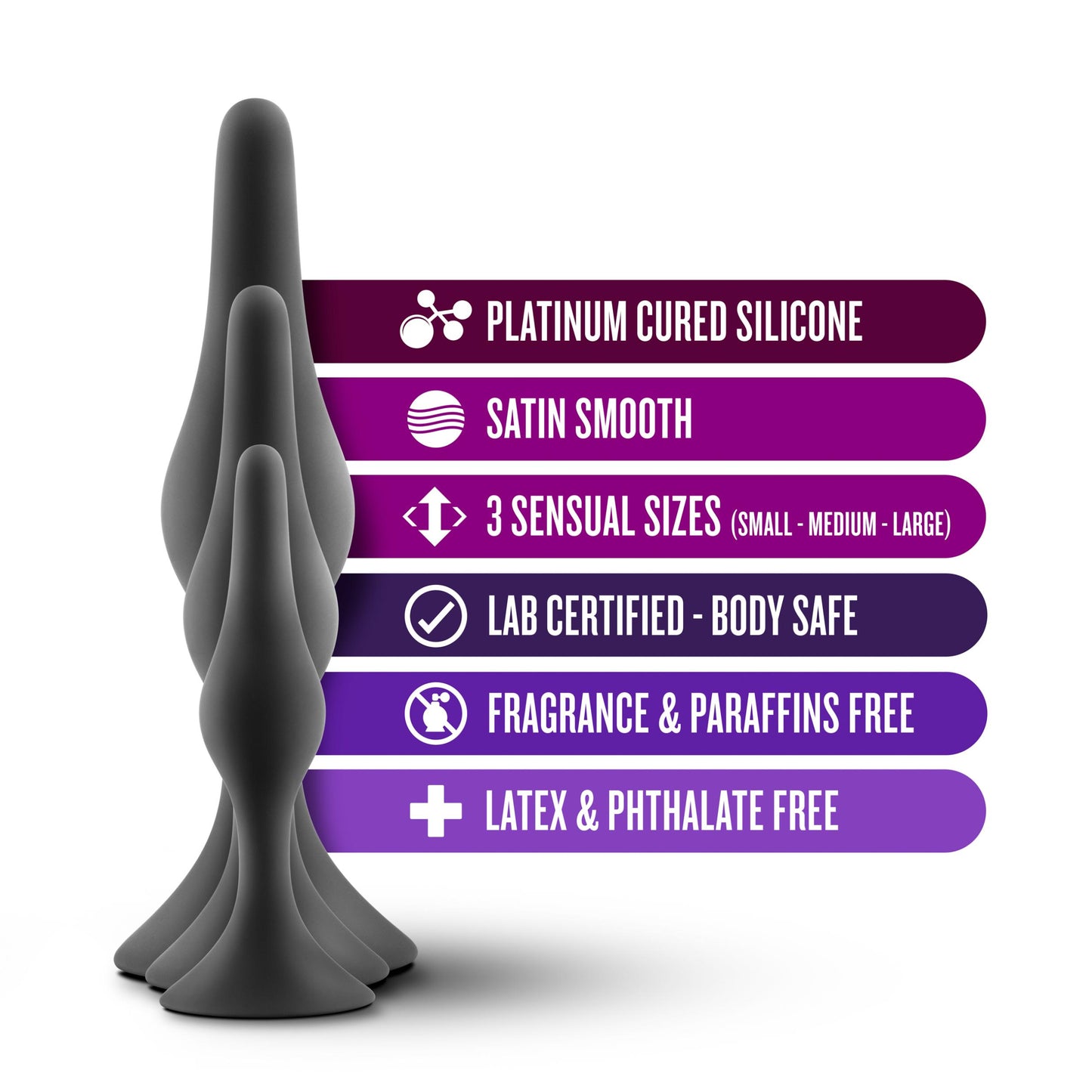 Luxe - Beginner Plug Kit - Black | 819835022794 | Available at EroticWarehouse.com
