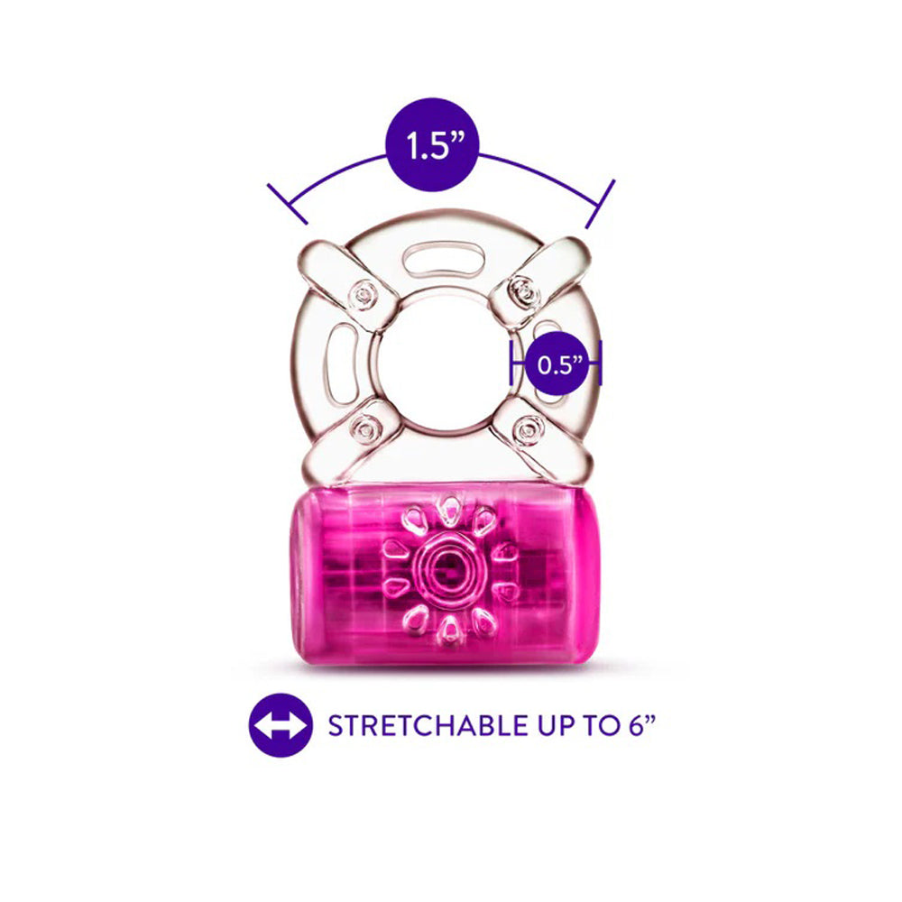 Play With Me Pleaser Rechargeable C-Ring Pink | 850002870572 | Available at EroticWarehouse.com