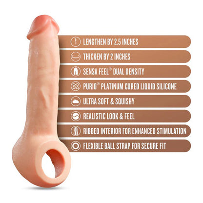 Performance Plus Thrive 2.5 Inch Silicone Penis Xtender - Beige | 810138370698 | Available at EroticWarehouse.com