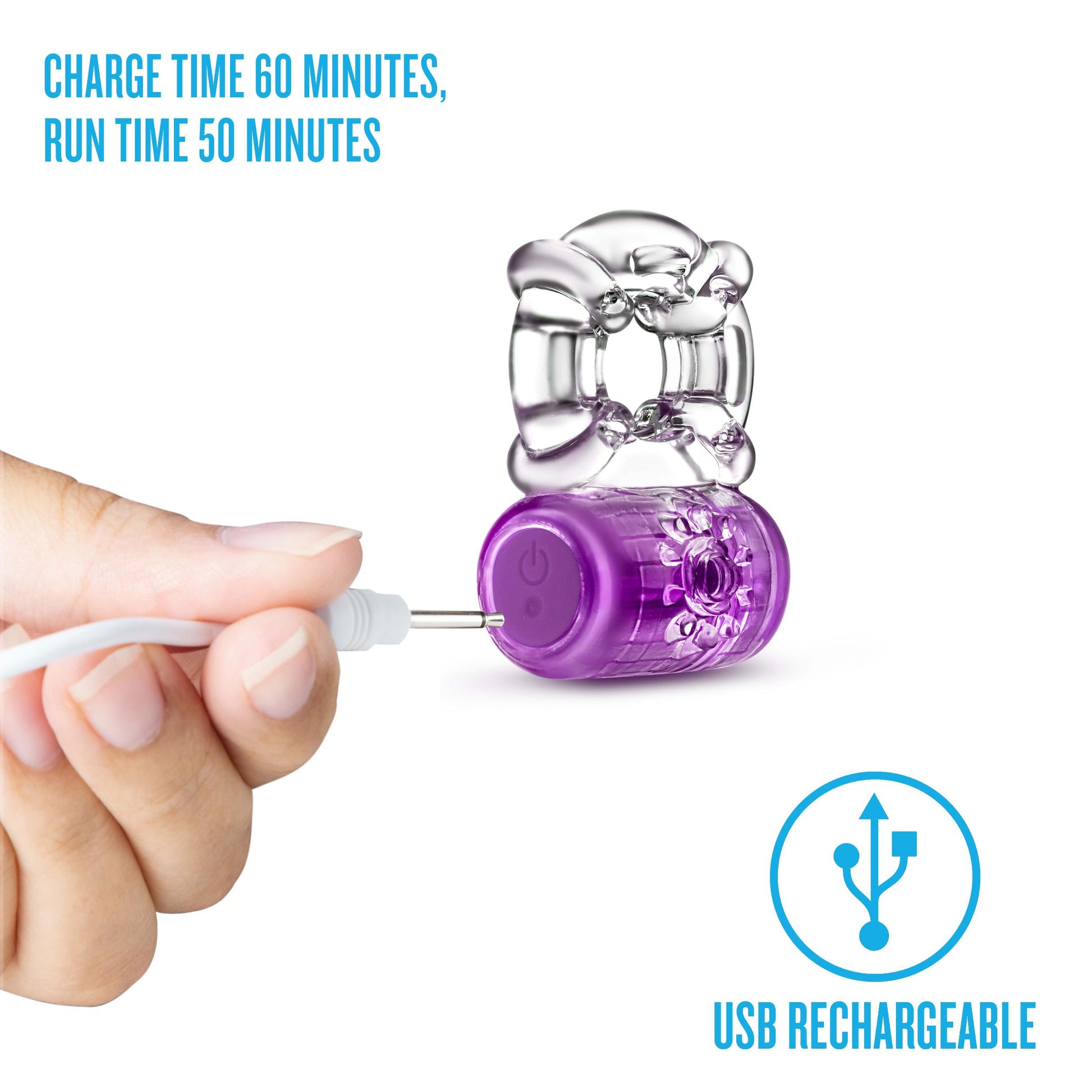 Play With Me - Pleaser Rechargeable C-Ring - Purple | 850002870442 | Available at EroticWarehouse.com