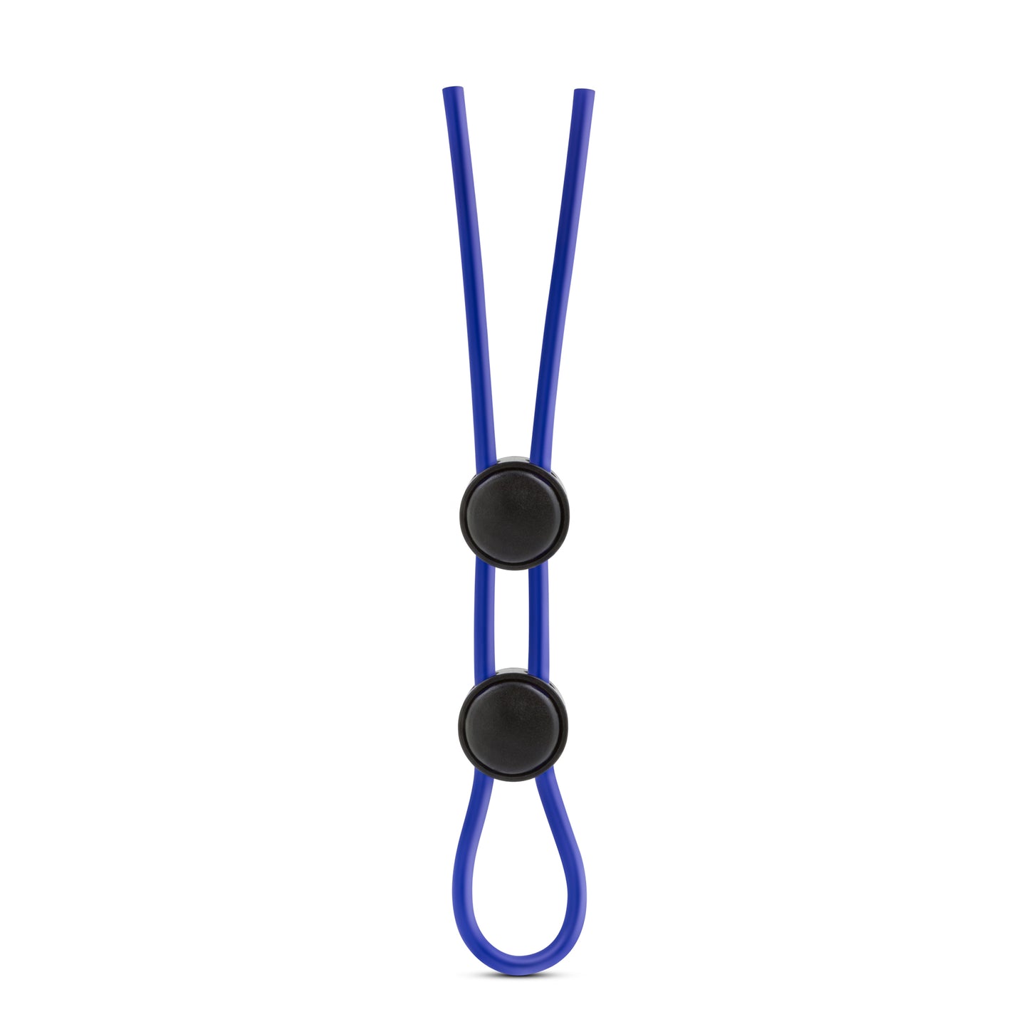 Stay Hard - Silicone Double Loop Cock Ring - Blue | 853858007512 | Available at EroticWarehouse.com