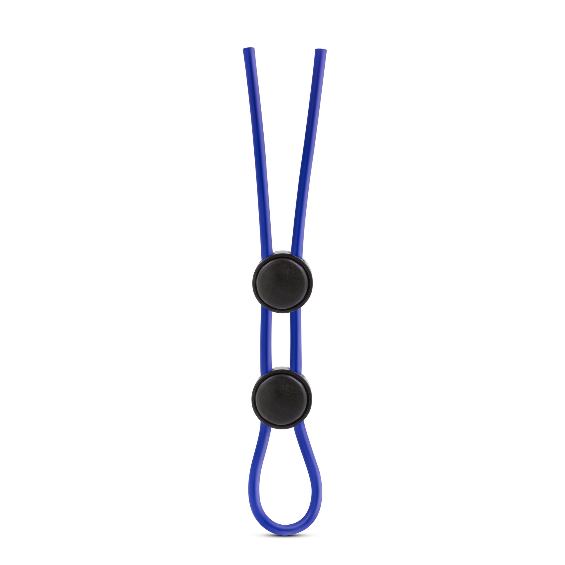 Stay Hard - Silicone Double Loop Cock Ring - Blue | 853858007512 | Available at EroticWarehouse.com