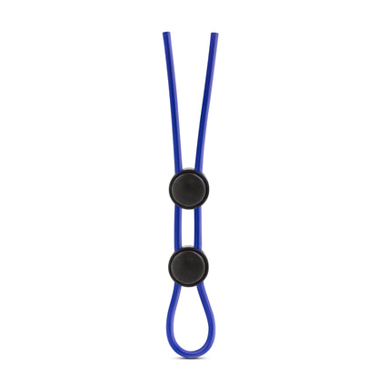 Stay Hard - Silicone Double Loop Cock Ring - Blue | 853858007512 | Available at EroticWarehouse.com
