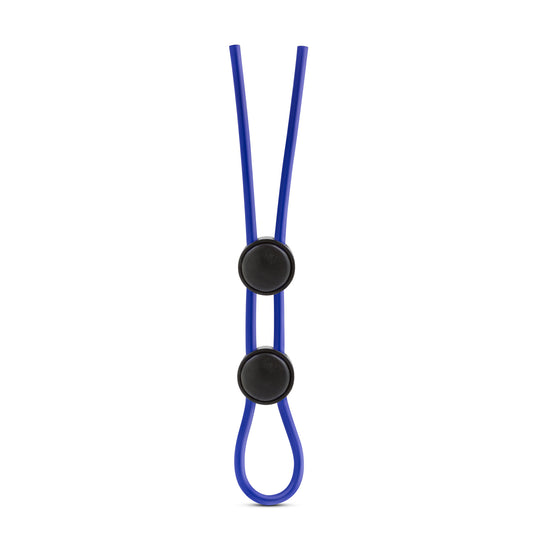 Stay Hard - Silicone Double Loop Cock Ring - Blue | 853858007512 | Available at EroticWarehouse.com