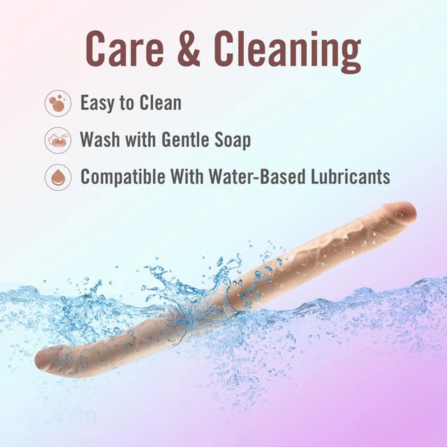 Dr. Skin Plus - 16.5” Posable Double Dong - Beige | 819835029953 | Available at EroticWarehouse.com