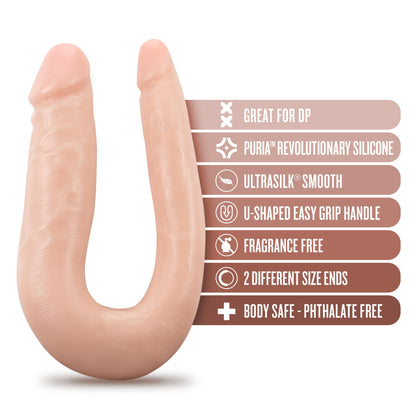 Dr. Skin Silicone - Dr. Double - 12 Inch Double Dong - Vanilla | 819835028574 | Available at EroticWarehouse.com