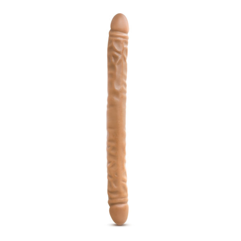 Dr. Skin - 18 Inch Double Dildo - Mocha | 819835024026 | Available at EroticWarehouse.com