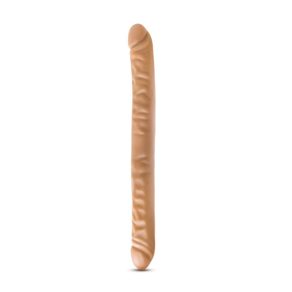 Dr. Skin - 18 Inch Double Dildo - Mocha | 819835024026 | Available at EroticWarehouse.com