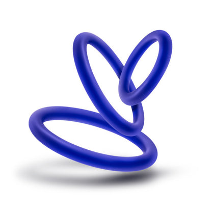 Performance - Vs4 Pure Premium Silicone Cockring Set - Indigo | 853858007574 | Available at EroticWarehouse.com