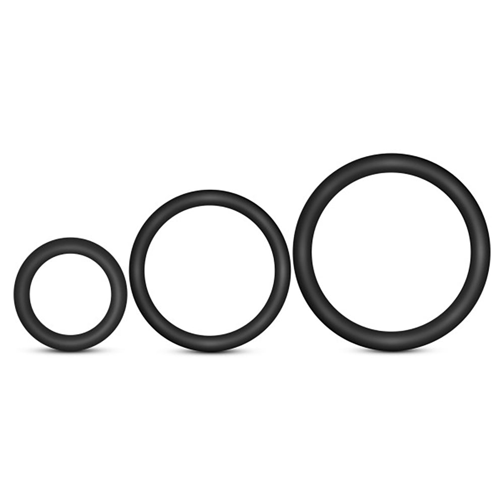 Performance - Vs4 Pure Premium Silicone Cockring Set - Black | 850002870220 | Available at EroticWarehouse.com