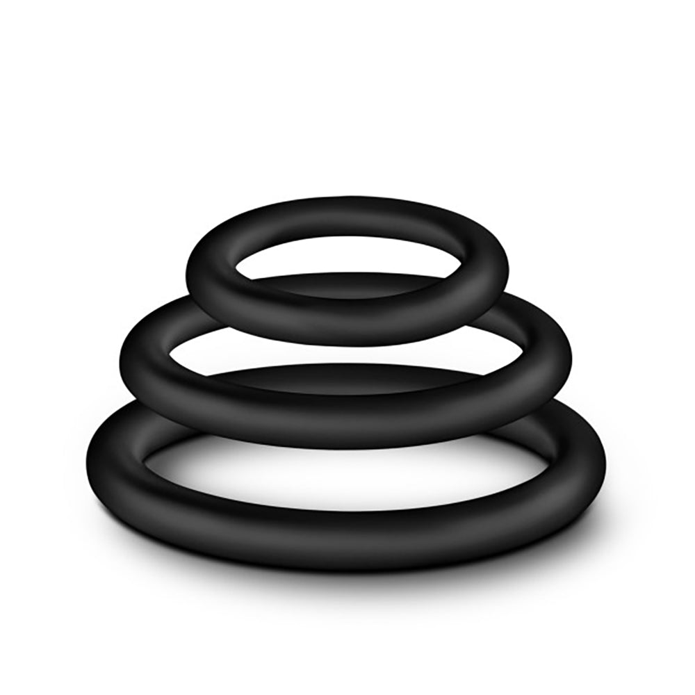 Performance - Vs4 Pure Premium Silicone Cockring Set - Black | 850002870220 | Available at EroticWarehouse.com