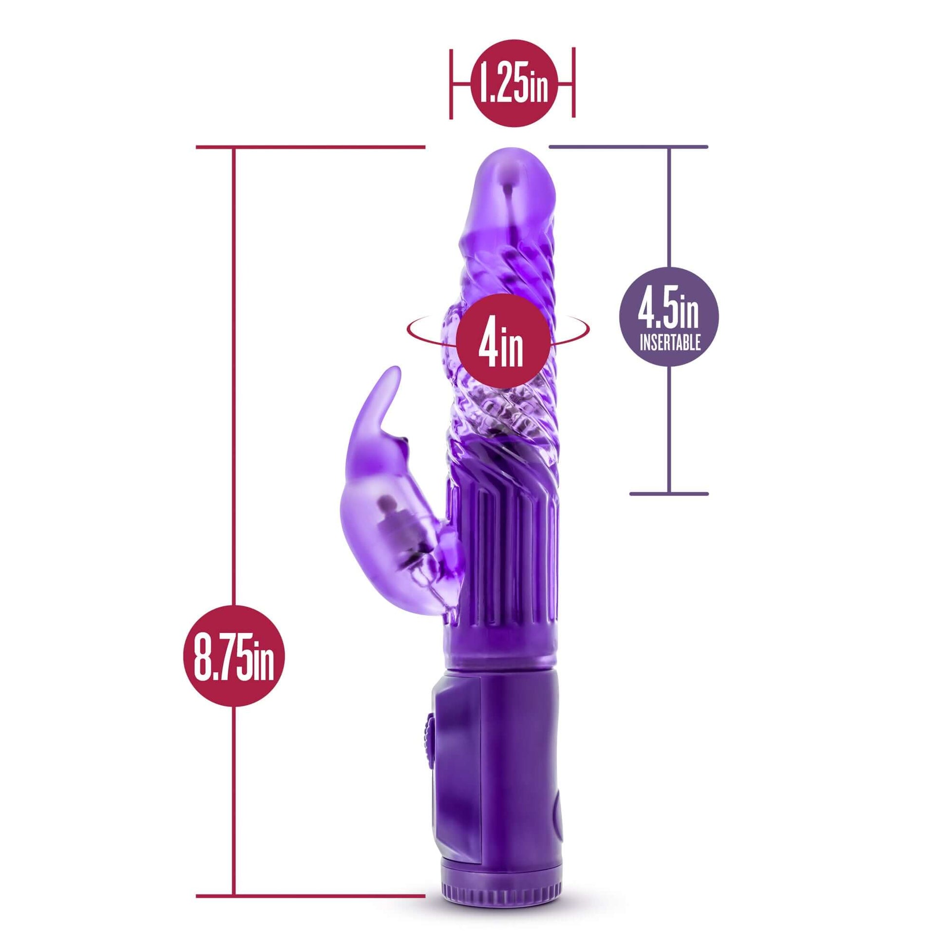 B Yours - Beginner's Bunny - Purple | 819835020158 | Available at EroticWarehouse.com