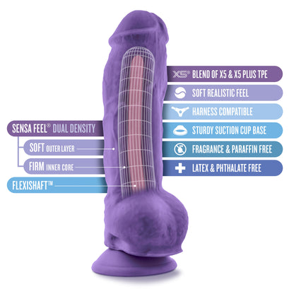 Au Naturel - Bold - Big Boy -10 Inch Dildo - Purple | 819835027355 | Available at EroticWarehouse.com