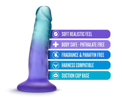 B Yours - Morning Dew - 5 Inch Dildo - Sapphire | 819835028642 | Available at EroticWarehouse.com