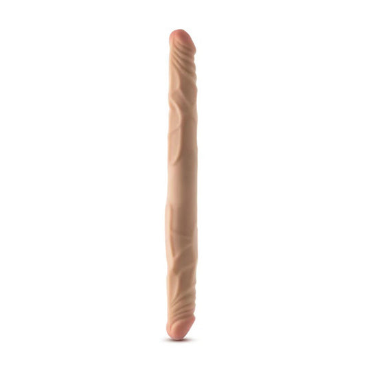 Dr. Skin Plus - 14” Posable Double Dong - Beige | 819835029946 | Available at EroticWarehouse.com