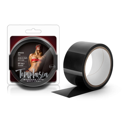 Temptasia - Bondage Tape - 60 Feet - Black | 819835022657 | Available at EroticWarehouse.com