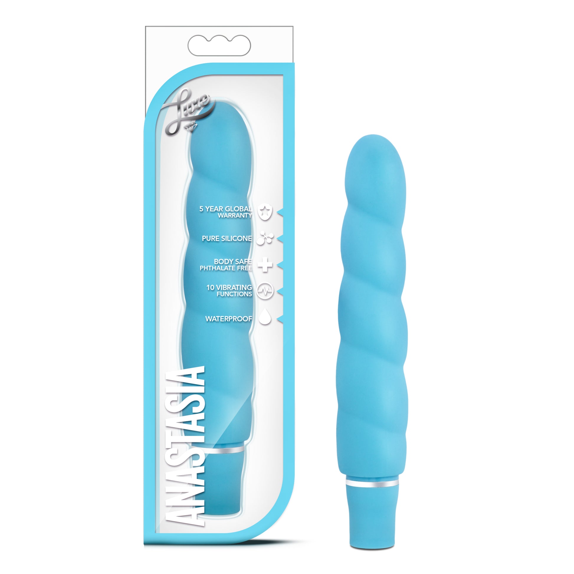 Luxe - Anastasia - Aqua | 735380419028 | Available at EroticWarehouse.com