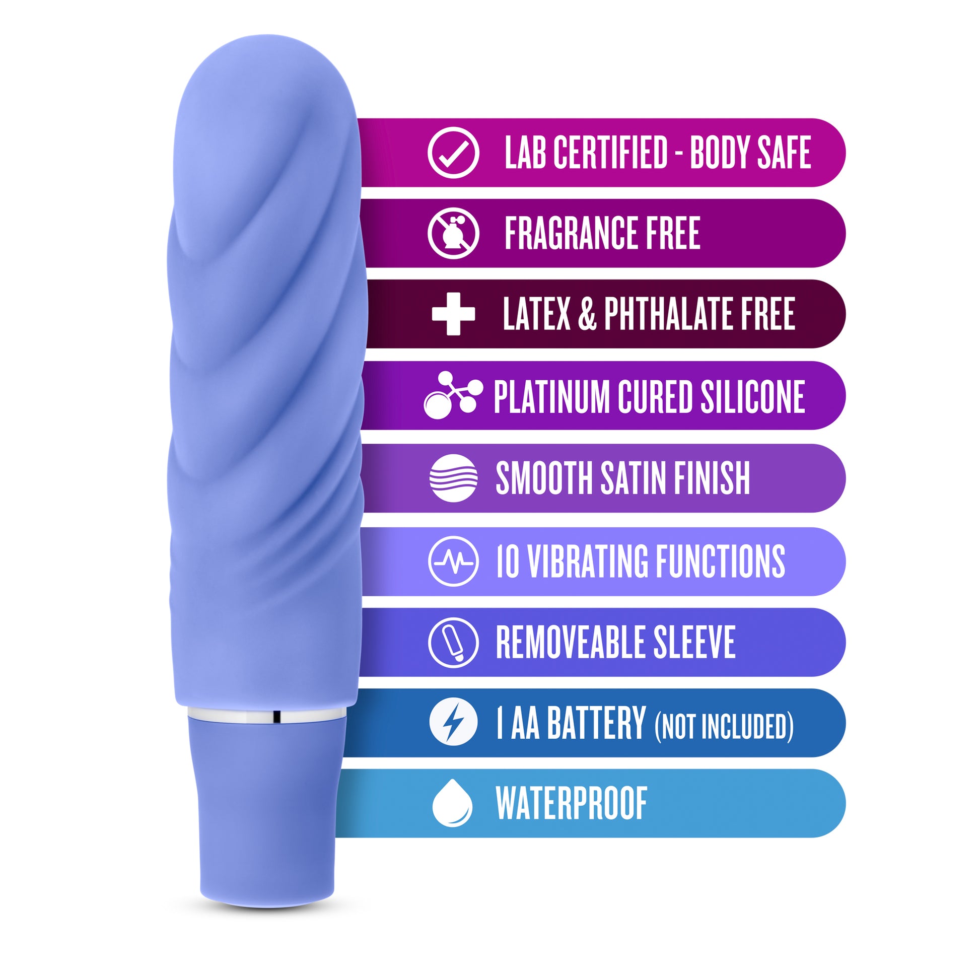 Luxe - Nimbus Mini - Periwinkle | 735380427238 | Available at EroticWarehouse.com