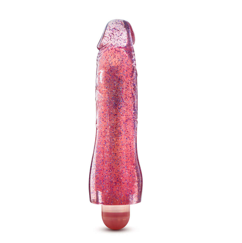 Glow Dicks - Molly Glitter Vibrator - Pink | 819835023241 | Available at EroticWarehouse.com