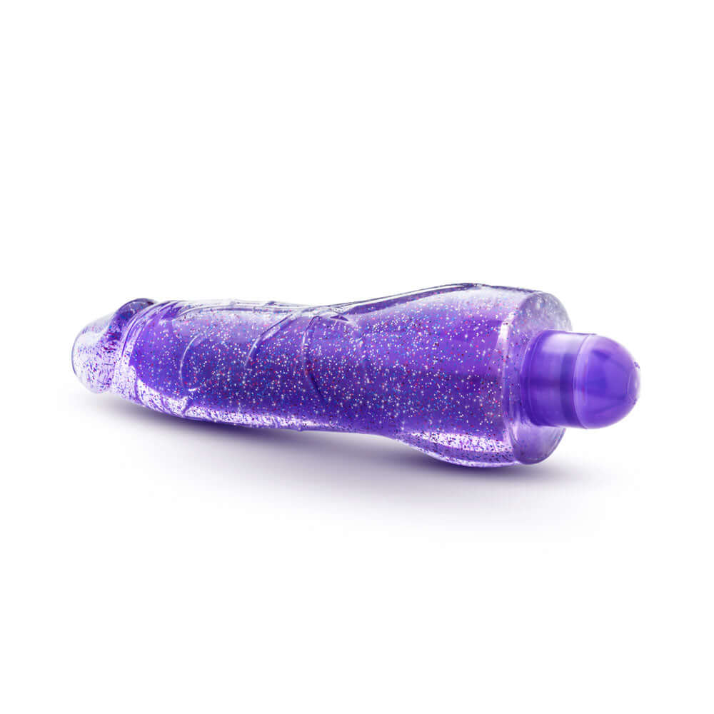 Glow Dicks - Molly Glitter Vibrator - Purple | 819835023258 | Available at EroticWarehouse.com