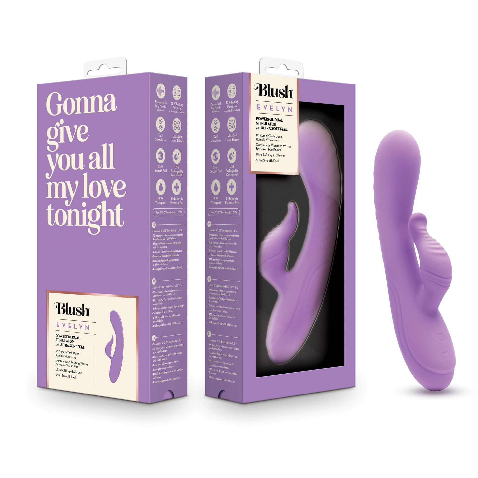 Blush - Evelyn - Purple | 810138370117 | Available at EroticWarehouse.com