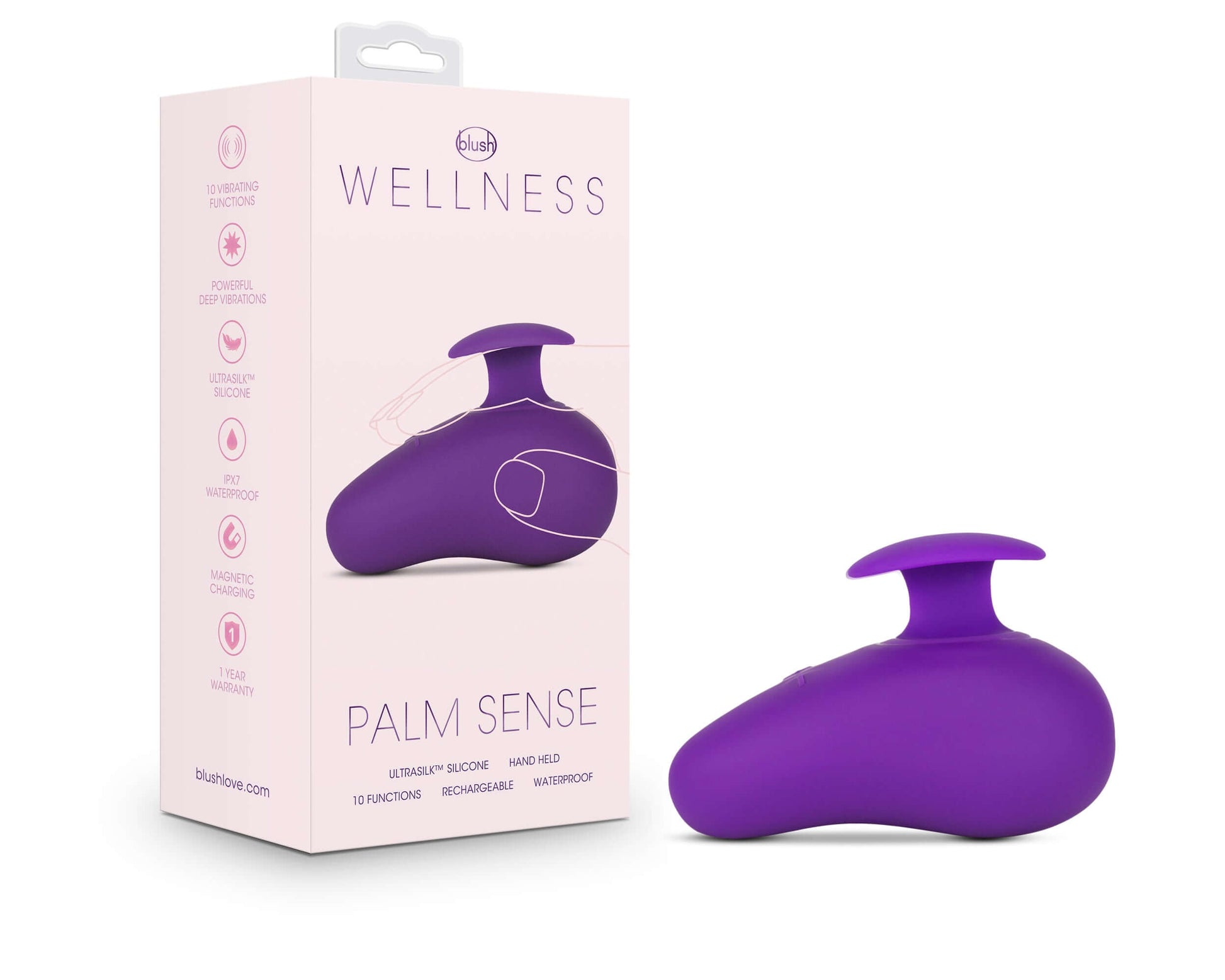 Wellness - Palm Sense - Purple | 819835026167 | Available at EroticWarehouse.com
